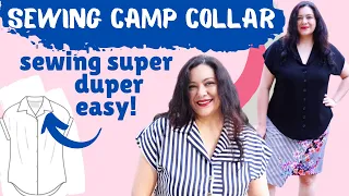 My secret revealed! EASIEST Camp Collar you could EVER SEW.  2 Melody Dolmans (Love Notions).