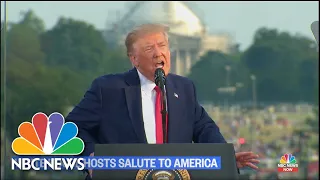 Trump Goes After Left, Blames China For Coronavirus in July 4th Speech | NBC News