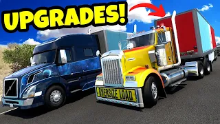 We CRASHED Our UPGRADED Diesel Trucks! (American Truck Simulator Multiplayer)