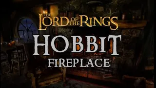 Crackling Hobbit Fireplace* Relaxing Sleep Melodies from Lord of the Rings & Hobbit  | 10 Hours