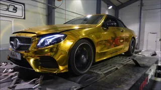 2020 MB E450 4MATIC Cabriolet  Mar's ECU Tune  Stage2+Pop Sound Tune Dyno Test  69~79WHP UP!!!