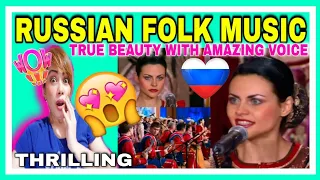 RUSSIAN FOLK MUSIC AND BEAUTIFUL LADY WITH THRILLING VOICE 😮| RUSSIA REACTION❤️🇷🇺 | BOSSBABE REACTS