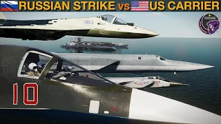 Can A Full Russian Air Wing ToT Strike Beat A US Carrier Group? (Naval 27) | DCS