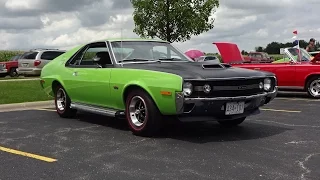 1970 AMC AMX in Big Bad Green Paint & 390 Engine Start on My Car Story with Lou Costabile