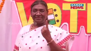 Lok Sabha Election 2024: President Droupadi Murmu Cast Her Vote At A Polling Booth In Delhi