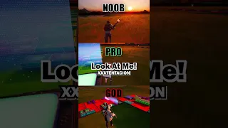 XXXTENTACION - Look At Me! - Noob vs Pro vs God (Fortnite Music Blocks) #shorts