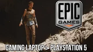 The Unreal Engine 5 Tech Demo Runs BETTER On A Gaming Laptop Than The PS5