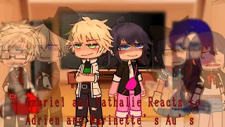 Gabriel and Nathalie Reacts To Adrien & Marinette’s Au’s •||• Short & Unfinished •||• MLB