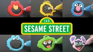 Sesame Street Pancake Art Demo - Elmo, Abby Caddaby, Big Bird, Cookie Monster and More!