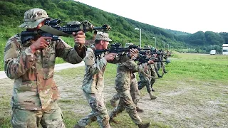 U.S. Army Soldiers training with Armed Forces Bosnia and Herzegovina