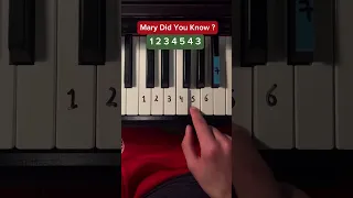 Mary did you know ? #piano #pianolessons #pianotutorial #christmas #christmasmusic #tutorial