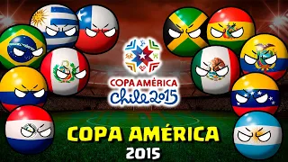 COPA AMERICA CHILE 2015 countryballs