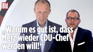 Friedrich Merz will nochmal als CDU-Chef antreten | Viertel nach Acht