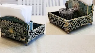 Vintage napkin holder. Винтажная салфетница.