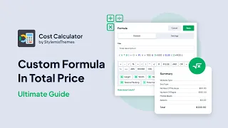 Custom Formula in Total Price - WordPress Cost Calculator: Ultimate Guide