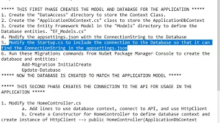 MVC ASP.NET Core API with Database Example