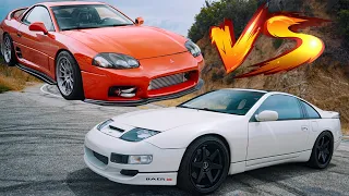 MITSUBISHI 3000GT VR4 VS. NISSAN 300ZX! | BATTLE OF THE 90's LEGENDS