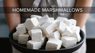HOW TO MAKE MARSHMALLOWS | homemade marshmallows without corn syrup
