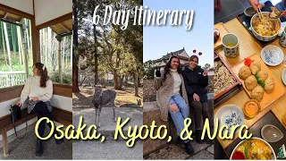 Japan Travel Vlog | Osaka🐙, Kyoto🍵, & Nara🦌 ~ Itinerary & Hidden Gems! +Traveling with 7 People