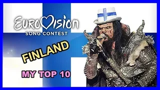 Finland in Eurovision - My Top 10 [2000 - 2018]