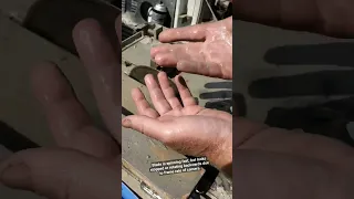 Losing a finger on a rock saw.....