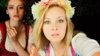 ASMR Sweet care from two cute girls^^: medical help after Oktoberfest ^^