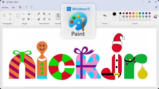 How to draw Nick Jr. Christmas logo in MS Paint🎨