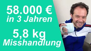 58.000 € Sozialhilfe in 3 Jahren! Und gleichzeitig 5,8 KG Behörden-Misshandlungen!