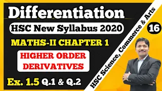 Differentiation Ex.1.5 Part 16 Maths-II 12th New Syllabus 2021| Higher Order Derivatives| Dinesh Sir