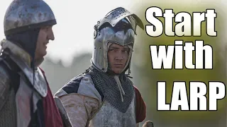 How to start with LARP: player or non-player character