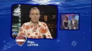 Mārtiņš Freimanis paziņo Latvijas balsojumu ESC (2006)