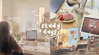 study vlog ☕️ lots of stu(dying), final exams cramming, muji haul, college life in uk ft squarespace