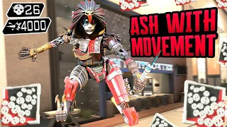 ASH MOVEMENT 26 KILLS & 4000 DMG ABSOLUTELY INSANE (Apex Legends Gameplay)