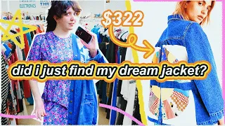 This jacket has a BIG secret 👀 ✨ thrift with me for fall! autumn style, thrifting & try on haul