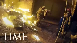 Video Shows Firefighter Catching Child Tossed From Burning Building In Georgia | TIME