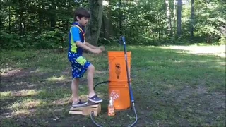 Portable outdoor hand washing station