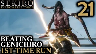 A Truly Great Boss: Sekiro Playthrough Part 21 - Defeating Genichiro (1st Time Blind Run)