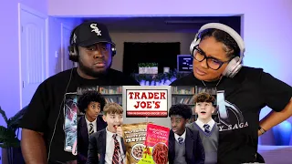 Kidd and Cee Reacts To British Highschoolers try Trader Joe's for the first time!