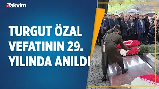 8. Cumhurbaşkanı Turgut Özal vefatının 29. yılında kabri başında anıldı