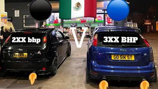 FORD FOCUS ST VS FORD FIESTA ST ON THE STREETS 🇲🇽