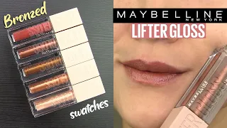 Maybelline BRONZED Lifter Gloss Collection // Lip Swatches & Review