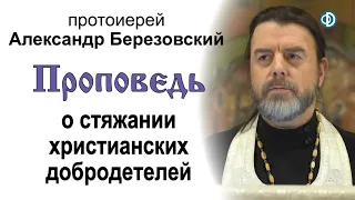 Проповедь о стяжании христианских добродетелей (2021.01.08). Протоиерей Александр Березовский