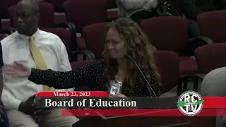 Board of Education Meeting  - March 23, 2023