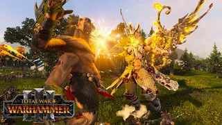 Grand Cathay VS Beastmen - Total War WARHAMMER 3 | FIRESupport | 4K