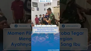 Momen Pilu Anak Mencoba Tegar Menghadapi Kepergian Ayahnya di Hadapan Sang Ibu