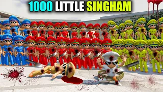 Little Singham Escape From 1000 Colourful Little Singham In Gta 5 | White Little Singham Is Safe