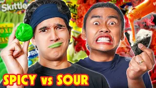 Eating The World's Spiciest VS Sourest Food