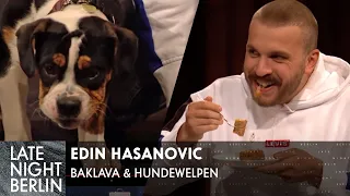 Edin Hasanovic bringt Baklava & süßen Hund mit | Late Night Berlin | ProSieben