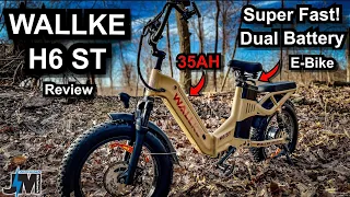 Wallke H6 ST Ebike Review [] A Fast 35AH Dual Battery electric bike that folds!