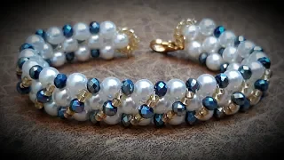 Precious Crystal and Pearl Bracelet ... Class # 234 !!!